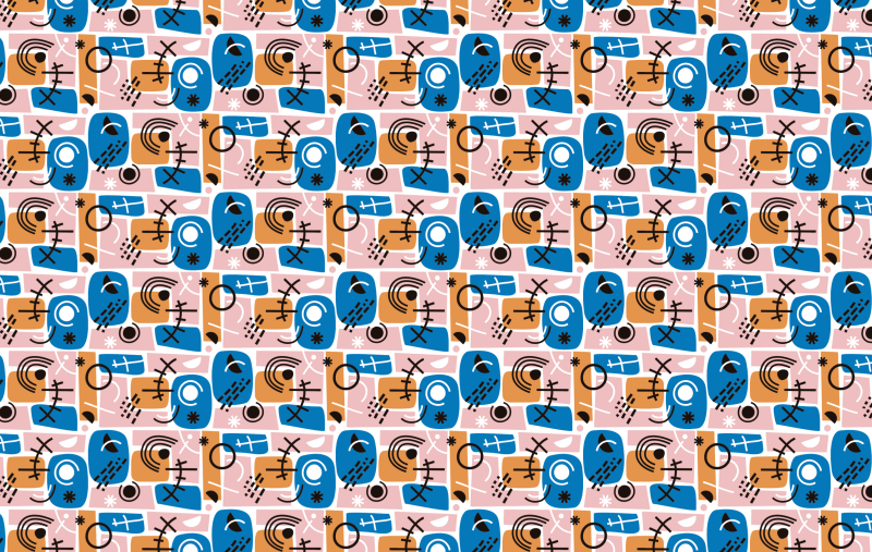 Bedruckte Bespannfolie / Bügelfolie kreativ01